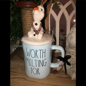 Rae Dunn Disney Olaf Worth Melting For Topper Mug